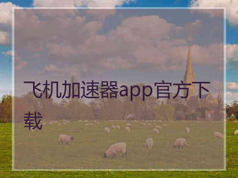 飞机加速器app官方下载