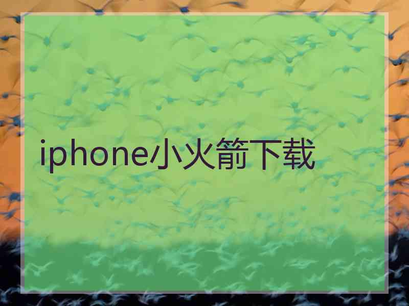 iphone小火箭下载